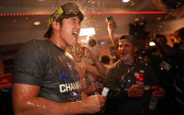 WS進出に歓喜の大谷翔平「楽に来れたわけでもない」ヤ軍と43年ぶり対戦「楽しみにしたい」ジャッジと“MLB最強打者”対決も