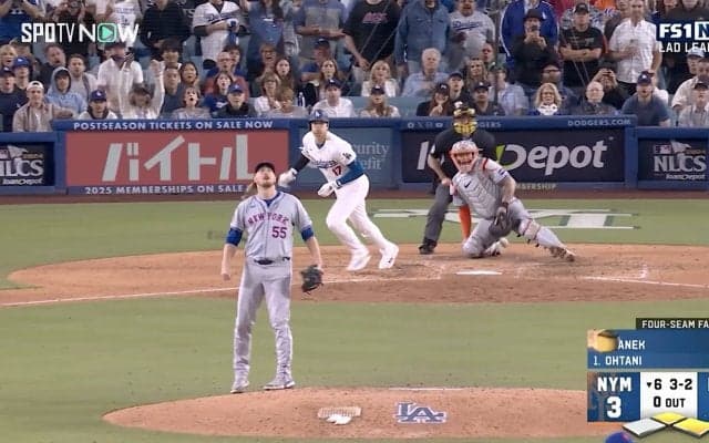 「彼はチートだ！」大谷翔平、“ドン詰まり”タイムリーにド軍番記者が脱帽 勝負強さに運も味方「完全におかしい」ダメ押しの瞬間