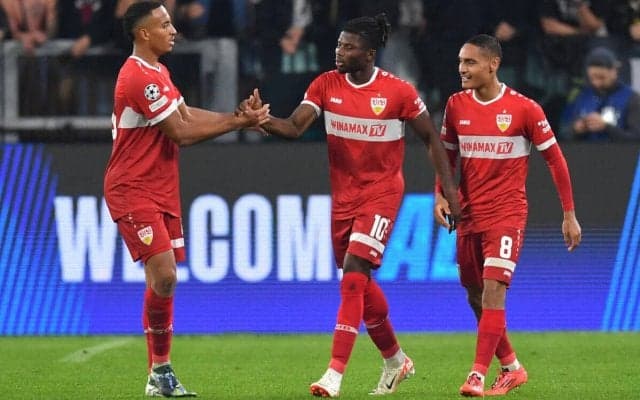 敵地でユベントスを圧倒したシュツットガルトが後半AT弾で劇的勝利、チェイス・アンリは97分から出場【CL】