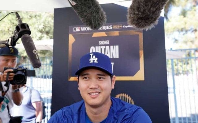 大谷翔平の周りだけ“カオス状態”　一気に殺到…異様な光景にX驚愕「埋もれてる」