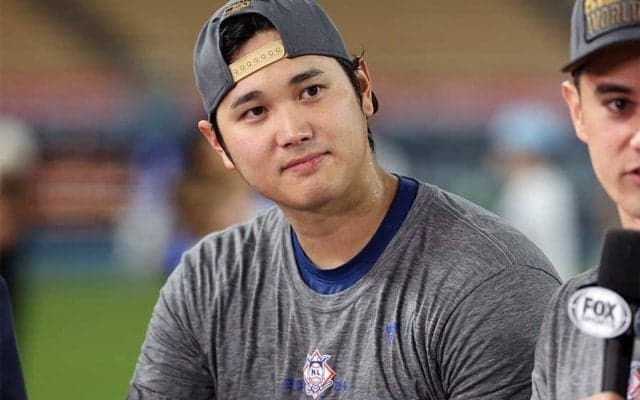 大谷翔平が「輝いてる！」　WS直前…“初お披露目”にファン興奮「王子様だ」