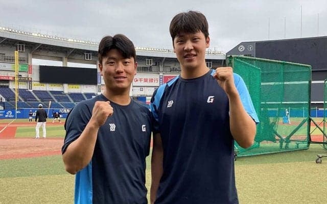 ロッテ、KBOの2投手が練習参加　交流強化の一環…有望選手が来日、11月12日まで