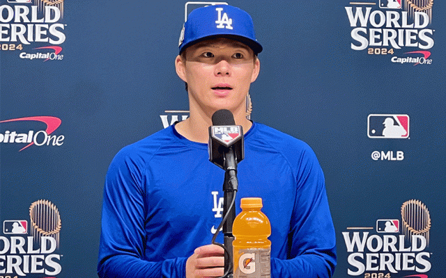 山本由伸、WS初登板へ決意「離脱していた分貢献したい」　日本人3人目…前日会見に臨む