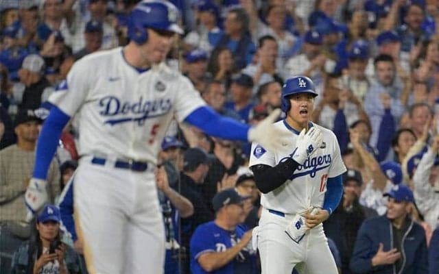 ド軍戦で地上波に映った“大物俳優”にX騒然「声出た」　大谷に大興奮「大喜びしてる」