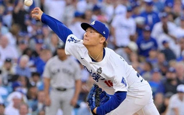 山本由伸、7回途中1安打1失点で降板　雄叫び快投に総立ち…日本人2人目勝利投手なるか