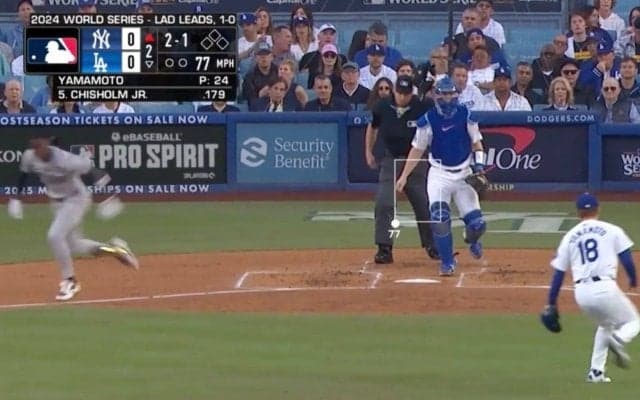 球場騒然… 山本由伸が「上手すぎる」 爆速男を止めた… “神フィールディング”「オリ時代を思い出す」「GG賞やぞ」