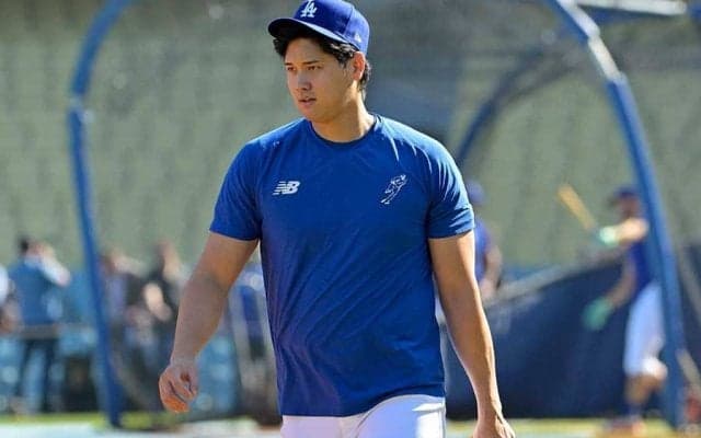 大谷翔平がヤンキースタジアム入り　左肩亜脱臼で検査→遅れて合流、指揮官「練習を行う」