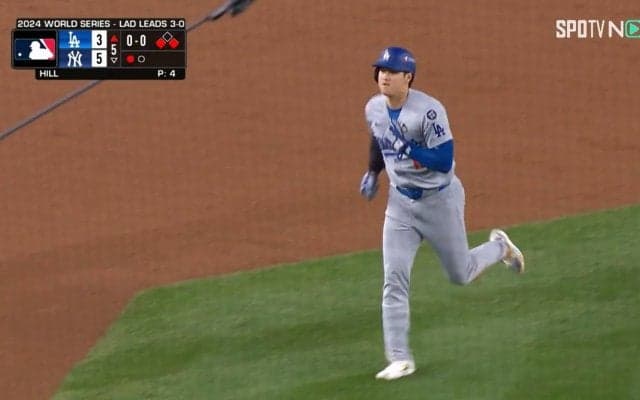 大谷翔平、左腕固定でも“速すぎる”…激走＆スライディングにファン感涙「涙が出そう」