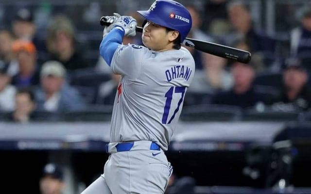 大谷翔平、第5打席は打撃妨害　左肩負傷も世界一へ…ベッツの勝ち越し犠飛アシスト