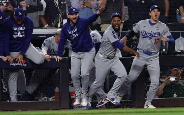 ド軍が4年ぶりWS制覇　大谷翔平＆山本由伸は歓喜…ヤ軍に史上初の5点差逆転勝ち