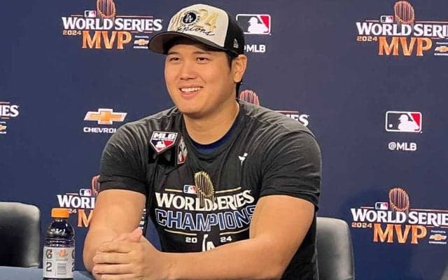 大谷翔平「誇りに思う」　世界一で感慨…ド軍ナイン、球団、真美子夫人＆デコピンに感謝