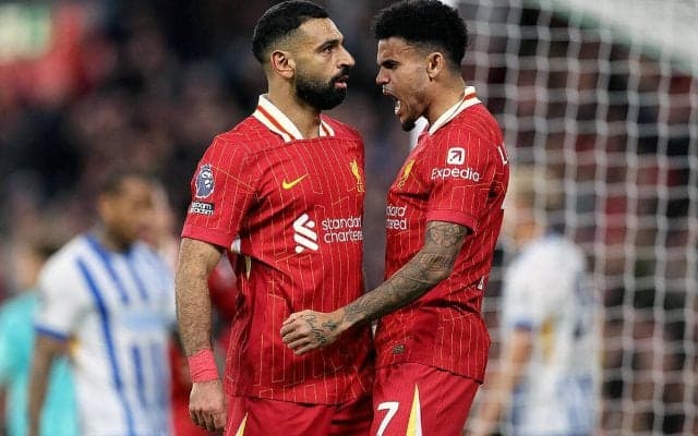 サラー弾で鮮やか逆転のリバプールが首位奪還！　遠藤航と三笘薫の日本人対決も実現【プレミアリーグ】