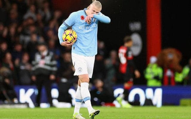 シティがお得意様ボーンマスに完敗で18戦目での初黒星…今季リーグ初黒星で首位陥落【プレミアリーグ】