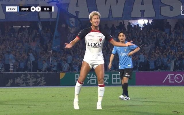 早くしてくれ！鈴木優磨が交代を求めてベンチに怒り爆発「勝ちたいからこその行動だよね」「熱い、熱すぎる」