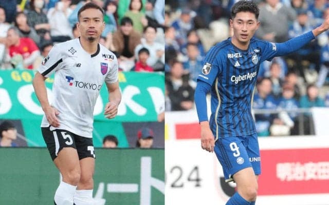 【Jリーグ出場停止情報】“新東京ダービー”は長友佑都と藤尾翔太が出場停止、J1自動昇格目指す横浜FCは5ゴールのFW櫻川ソロモンが最終節不在