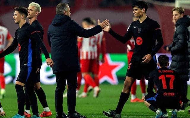 「90分間、100％の力を発揮」記録尽くめの大勝に満足のフリック監督…顔面蹴られ流血で交代のクバルシの無事も報告