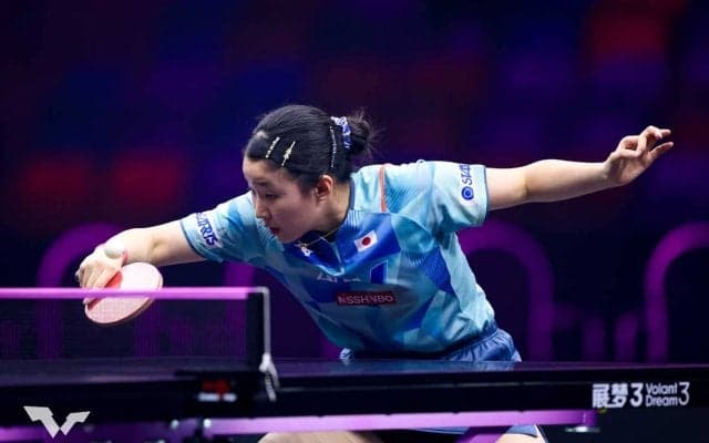 張本美和、平野美宇との注目対決勝利に「期待通りの活躍を見せた」　大会公式は決勝進出にも期待「あと2勝でタイトル争いに到達」【WTTチャンピオンズフランクフルト】