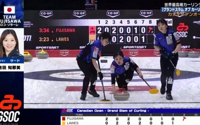 「気持ち良すぎる」ロコ・ソラーレ吉田知那美のパワフルショットでストーンが“弾け飛んだ”…本人も超笑顔の一部始終「流石の筋肉w」「大爆発」