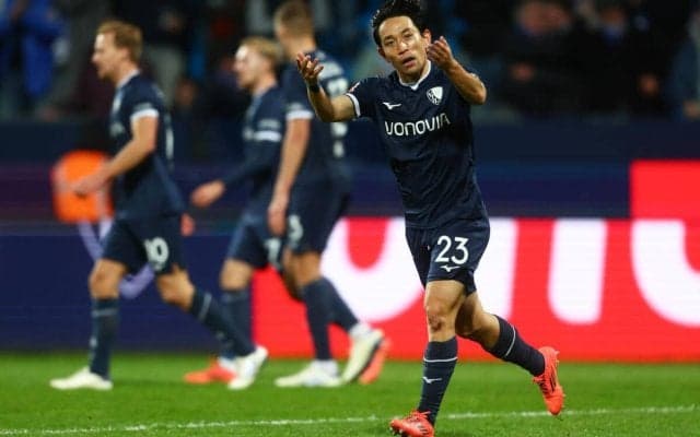 三好康児がブンデス初弾、ボーフムがレバークーゼン相手にドローに持ち込む【ブンデスリーガ】