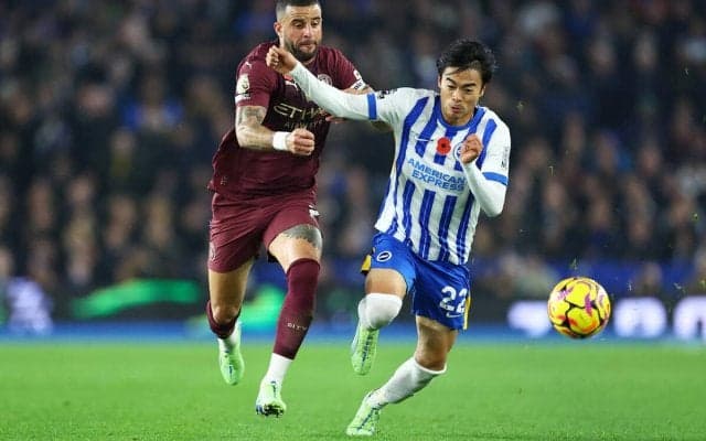 「問題を引き起こした」「素晴らしいパフォーマンス」シティ相手の逆転勝利、三笘薫に現地紙も高評価