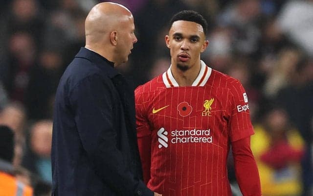 「彼自身が交代を望んだ」25分で途中交代のアレクサンダー＝アーノルド、スロット監督は「良い兆候ではない」