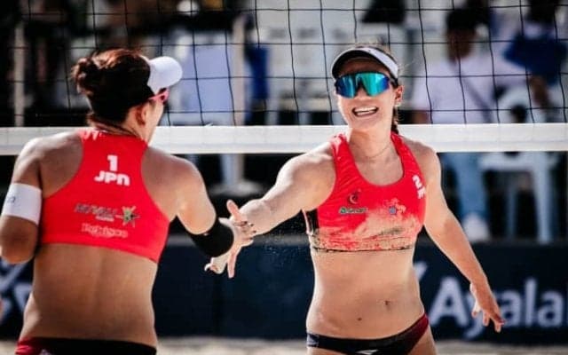 【バレー】柴麻美／丸山紗季組がベスト4に　2024ビーチバレーボールアジア選手権