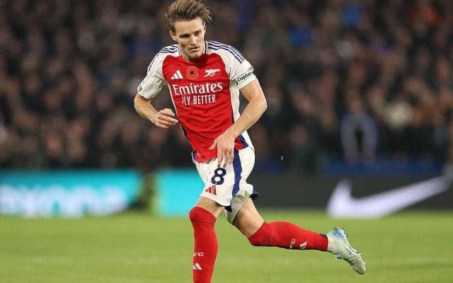 ノルウェー代表離脱のウーデゴールがアーセナルで調整へ…「まだ100％の状態ではないのは当然」