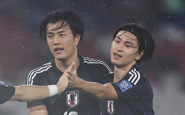 「速すぎる」南野拓実、爆速フィニッシュで追加点！ 急加速ダッシュから左足ダイレクトで豪快ゴールの瞬間 【インドネシア戦】