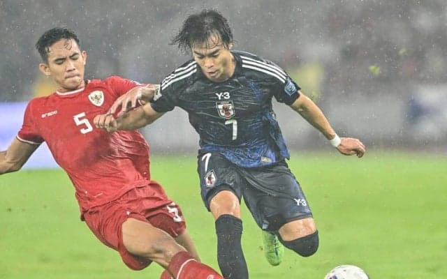 【インドネシア戦で狙われた三笘の左サイド。中国戦でどうすべきか？(2)】三笘・中村・前田の左サイド3枚をどう使い分けるべきか……練習でトライも、まだ実戦で使っていない形も