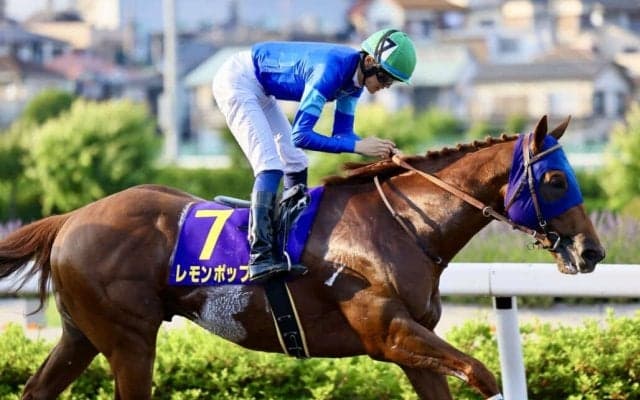 レモンポップの引退式を中京競馬場で開催