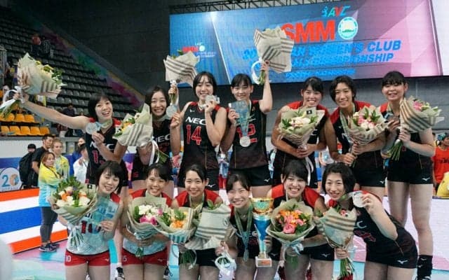 NECがアジアクラブ選手権で準優勝