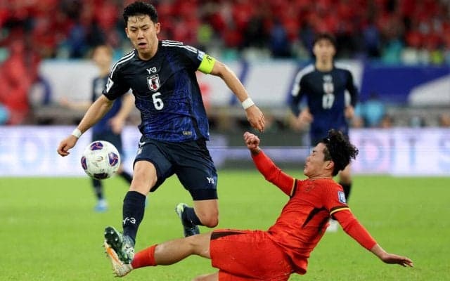 選手採点＆寸評：中国代表 1-3 日本代表【2026W杯アジア最終予選】