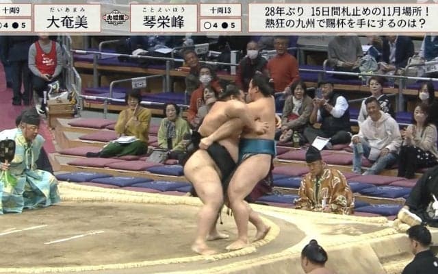 「あれ普通の人なら骨盤われたな」“土俵際の超攻防戦”に館内沸騰「熱戦じゃん」ヒヤッとするファンも