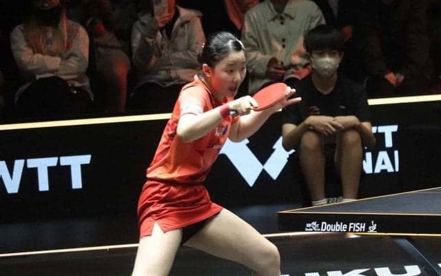 張本美和が明かした進化の要因「トップ選手になってくると……」　中国勢との対戦も手ごたえ「怖さはなくなってきた」【WTTファイナルズ福岡】