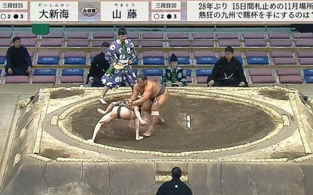 「なんやコイツ」「信じられない」細マッチョ力士、“異次元の体幹”で逆転勝利 館内騒然