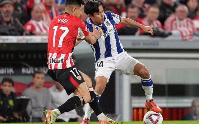 今季最初のバスクダービーはアスレティックがウノセロ勝利！　久保建英スタメンのソシエダは攻撃低調で連勝ストップ【ラ・リーガ】