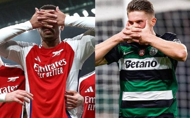 ガブリエウがスポルティング戦で相手エースのゴールセレブレーション拝借…その意図とは？