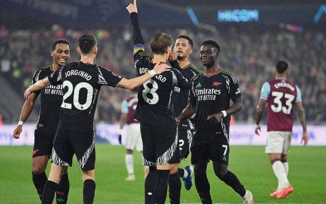 2戦連続5ゴールのアーセナルが打ち合い制して公式戦3連勝！　サカ躍動にウーデゴールにも初ゴール【プレミアリーグ