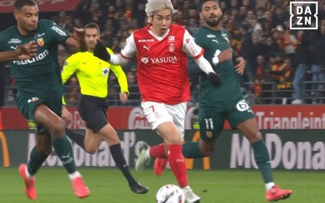 エグすぎる…伊東純也の“60m爆走ドリブル”が大反響！ 股抜きから４人翻弄でリーグアン公式も絶賛「素走りより速い」「ファウルでしか止められない」