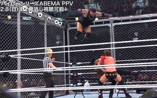 「折れてる…」足が“ぐにゃり”、衝撃の瞬間にファン騒然 超巨体レスラー、6メートルからダイブも着地に失敗 予想外の代償