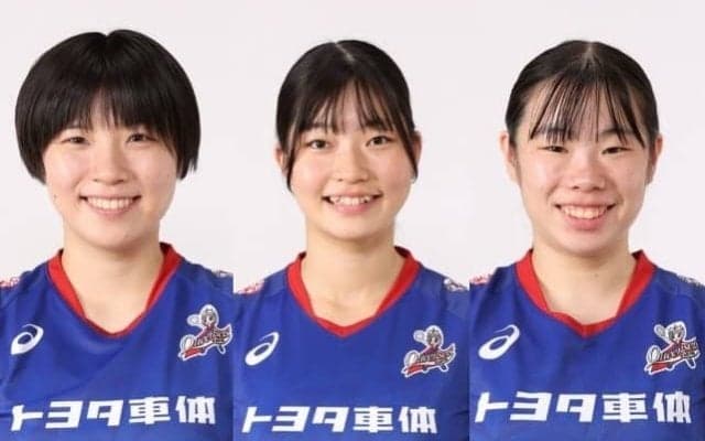 【バレー】刈谷　岩島由佳（東京女子体育大）、三留汐利（岐阜協立大）、中村悠（筑波大）の内定を発表　SV女子　