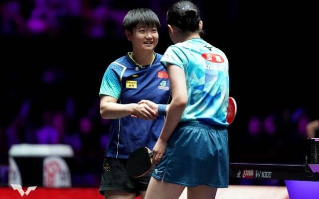 絶対女王・孫穎莎が記録した驚異の「勝率91％」　WTT公式が世界1位のデータ紹介、日本勢は張本美和が10月に初勝利