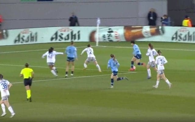 「メッシかよ！」 藤野あおば、相手DF5人を無効化「上手すぎ」 華麗すぎるドリブル→超絶グラウンダークロスを決めた瞬間