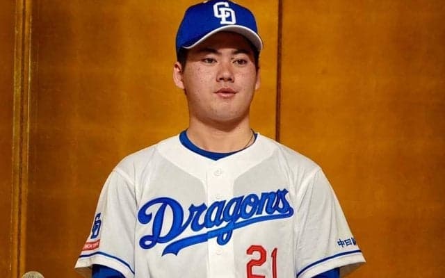 中日ドラ1・金丸「21」に「希望通り」　即戦力左腕は「47」…新入団選手の背番号発表