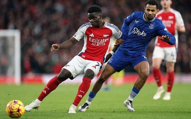 攻撃停滞のアーセナル、ホームで下位エバートンに痛恨ゴールレス…2戦連続ドローの足踏み【プレミアリーグ】