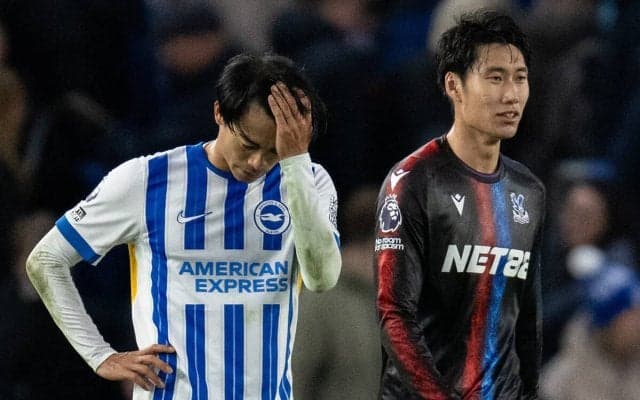 三笘薫の「縦抜け」が激減しているのはなぜか プレミアリーグ日本人対決は鎌田大地に軍配