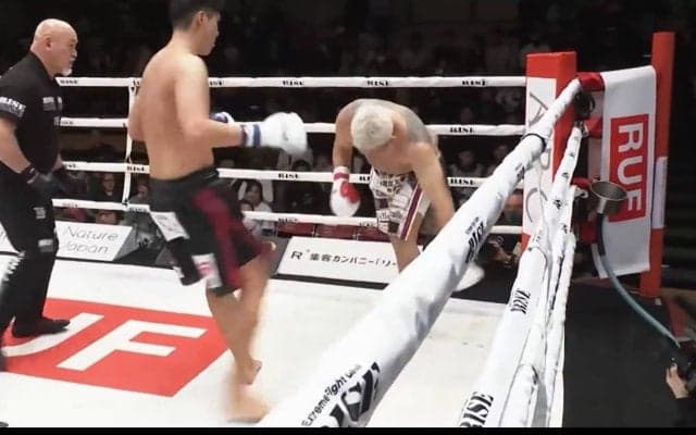 極真王者のローがヤバすぎる…地下格出身のBDファイターの足を粉砕！ 衝撃TKOに「止めてあげて」「もうタオルを」悲痛な声
