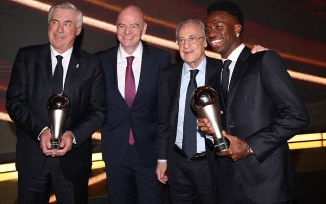 The Best受賞のヴィニシウスがクラブや家族に感謝｢自分だけでは不可能だった｣