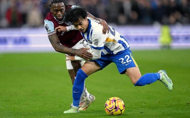 ブライトンはハマーズとドローで5戦未勝利…スタメン三笘薫は前後半に2度の決定機【プレミアリーグ】