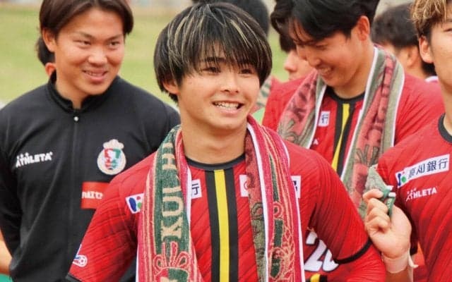 J3入会高知のMF樋口叶が長野へ完全移籍「全ての感情が出てくるほど充実した3年間を過ごすことができました」
